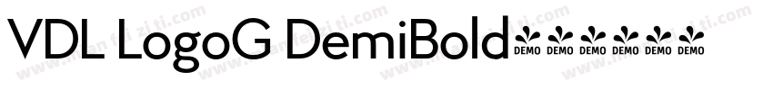 VDL LogoG DemiBold字体转换